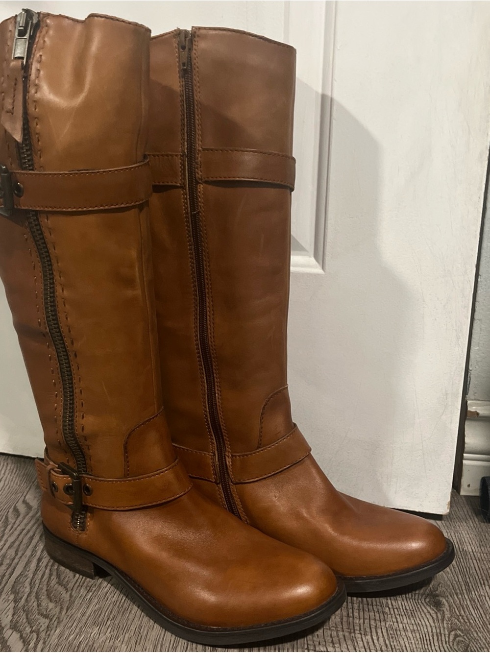 Steve Madden Tall Leather Over-The-Knee Boots - Brown